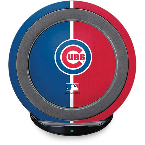 MLB Chicago Cubs Split Fast Charge Wireless Charging Stand Skin